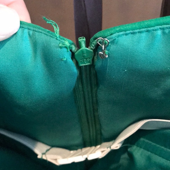 Green Strapless Formal Dress - Picture 6 of 6